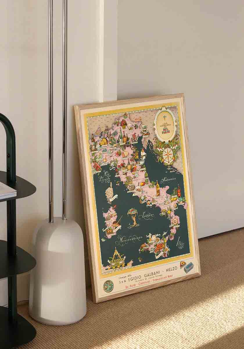 Italy Cheese Map