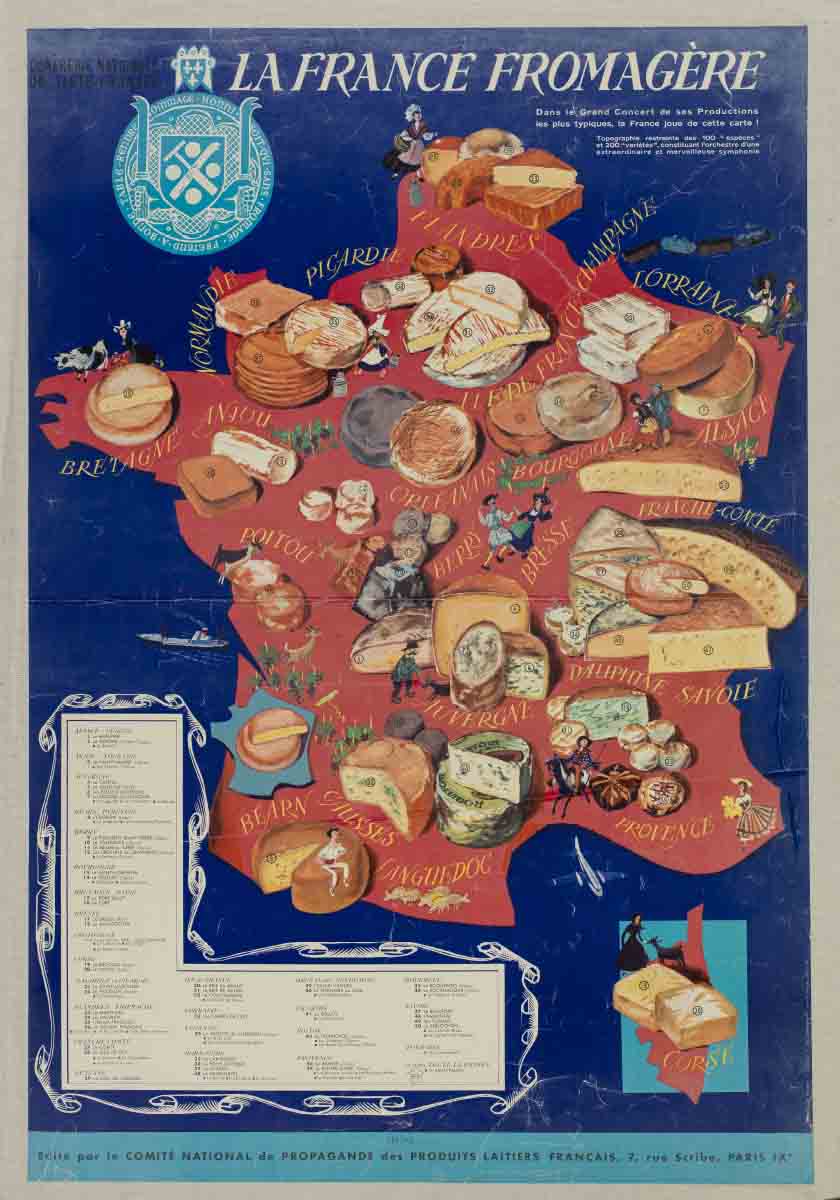 France Cheese Map