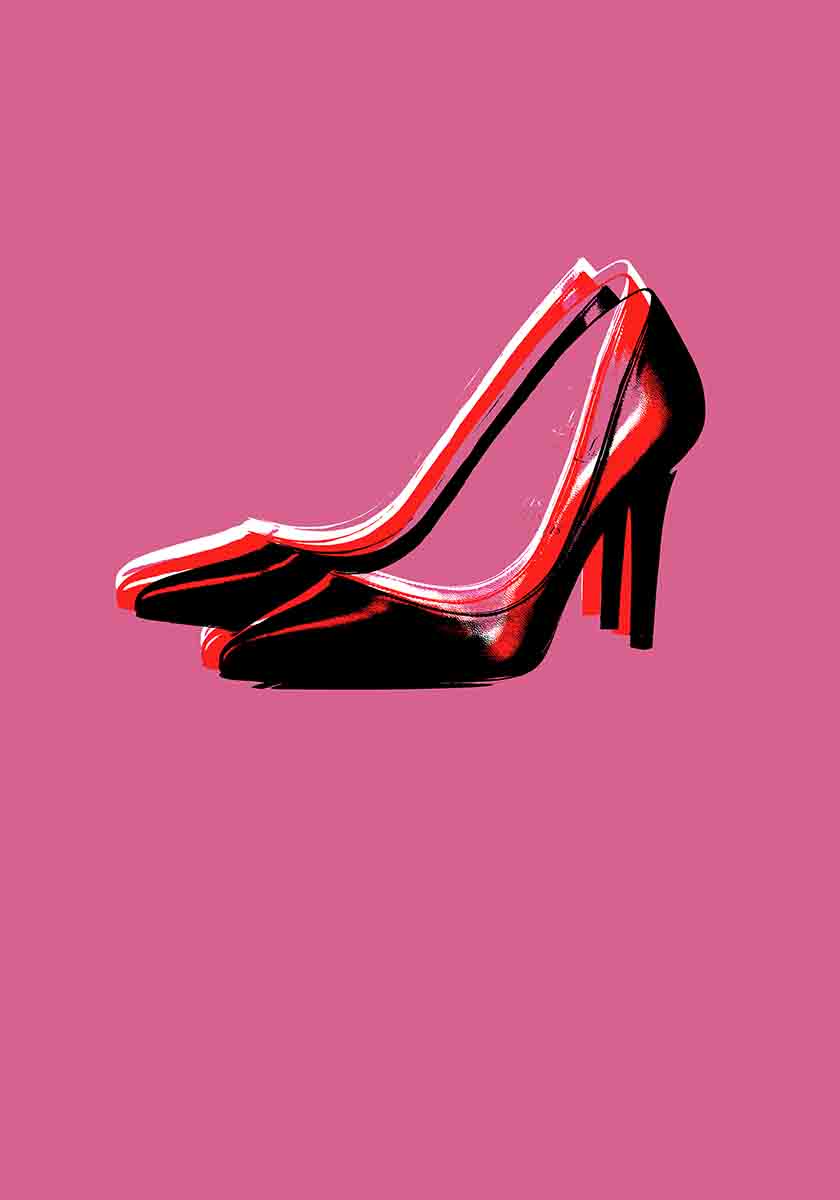 High Heel Pop Art