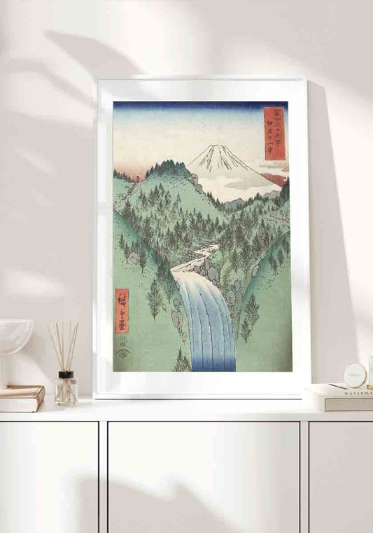 ukiyo-e mountain range