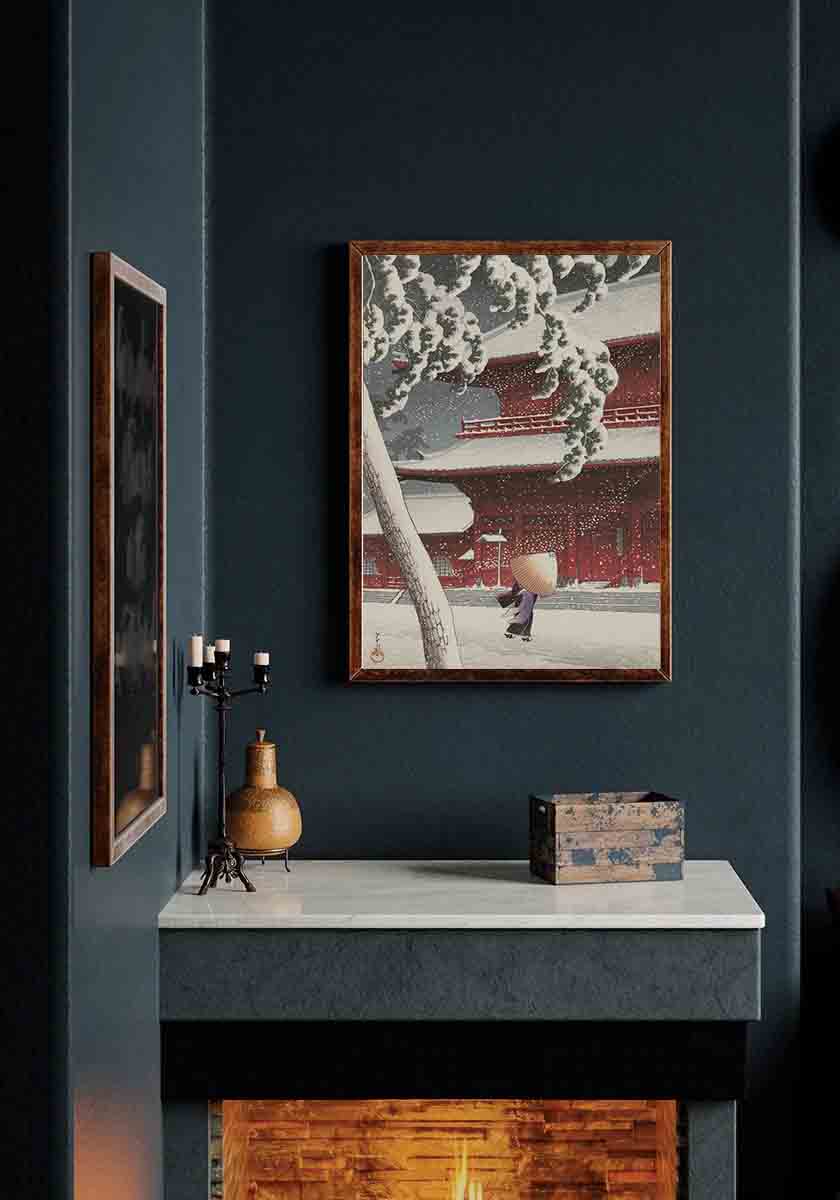 ukiyo-e snowy night