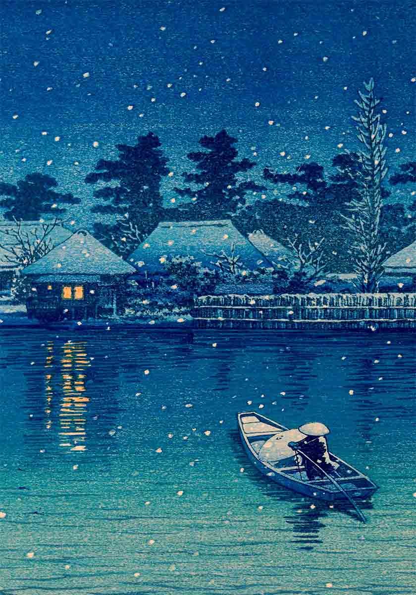 Japanese Snow River