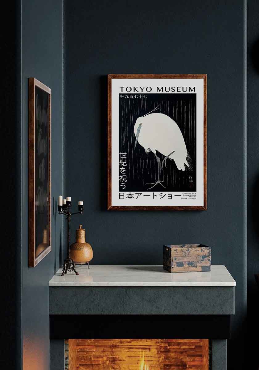 Japanese Stork Exhibition Poster