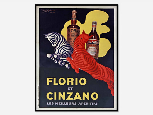 Florio et Cinzano By Leonetto Cappiello