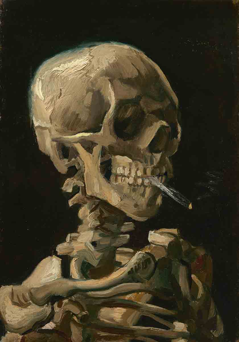 Skeleton by Vincent Van Gogh