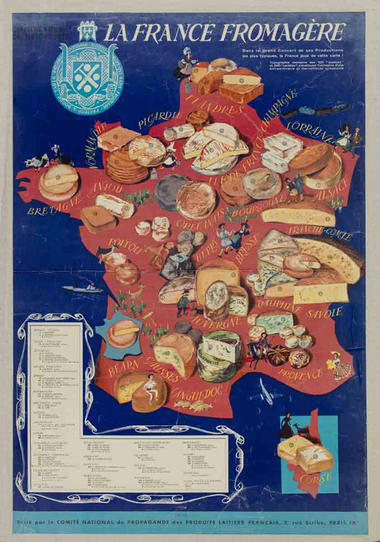 France Cheese Map