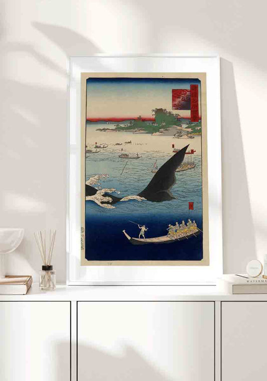 ukiyo-e whale hunt
