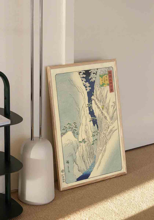ukiyo-e snow river