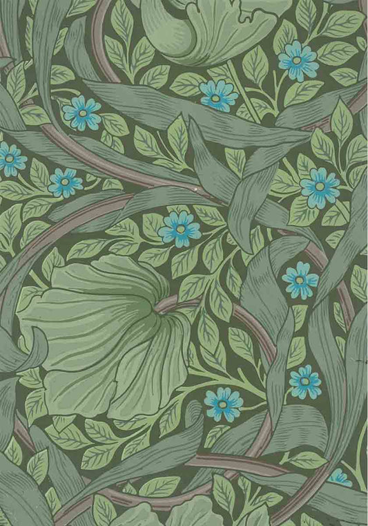 William Morris Blue Flower