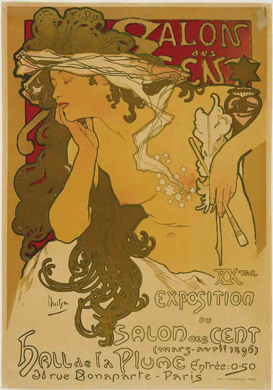 Alphonse Mucha Thoughtful