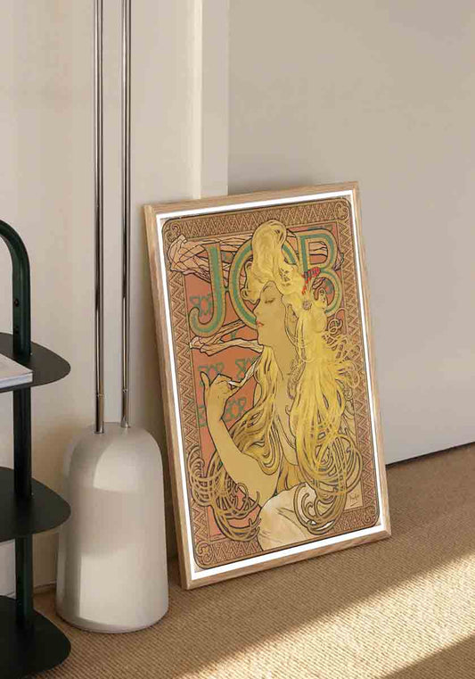 Alphonse Mucha Smoking