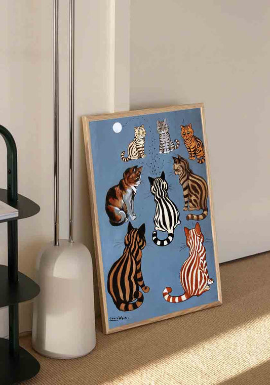 Louis Wain Cat Print