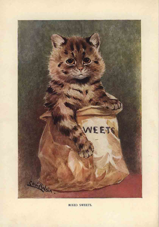 Louis Wain Cat Print IV