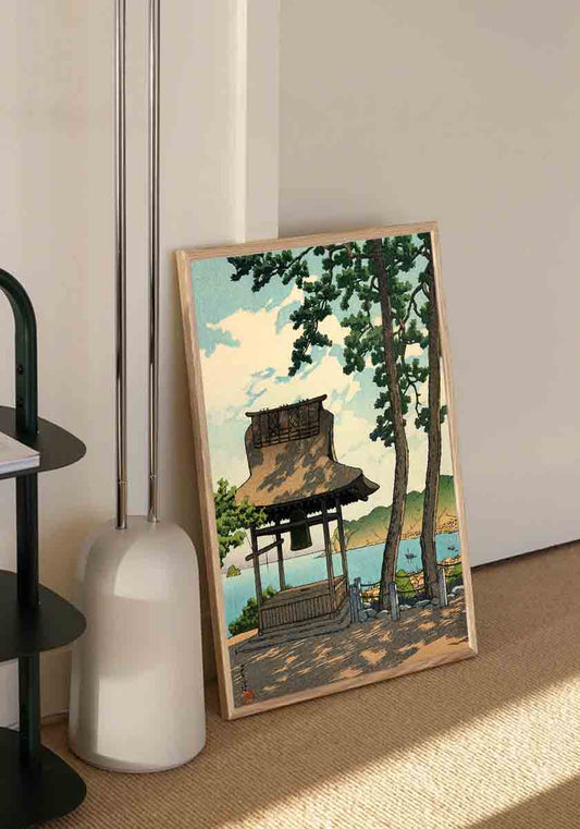 Japan Print Shrine on Lake